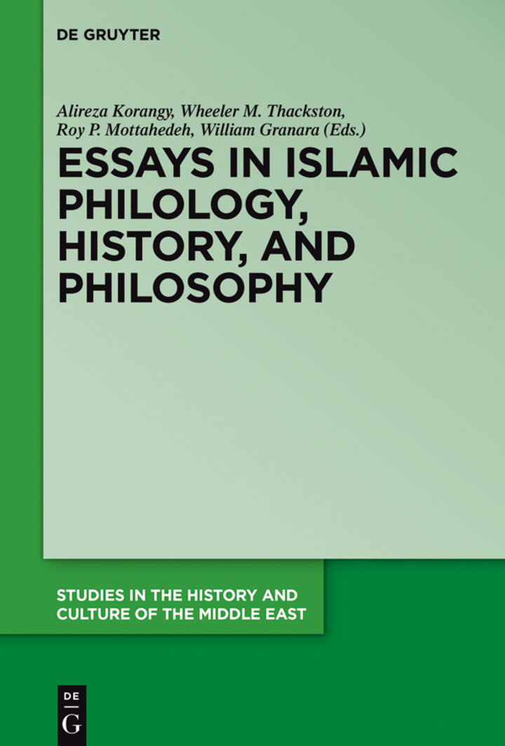 Essays in Islamic Philology, History, and Philosophy 1st Edition